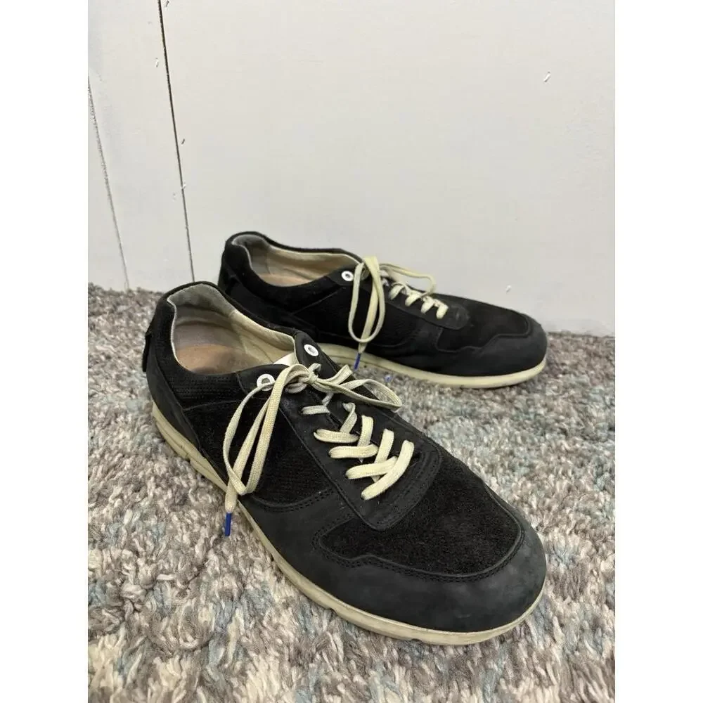 Birkenstock Shoes Mens 44 11 Cincinnati Suede Sneaker Black Casual Cork Footbed